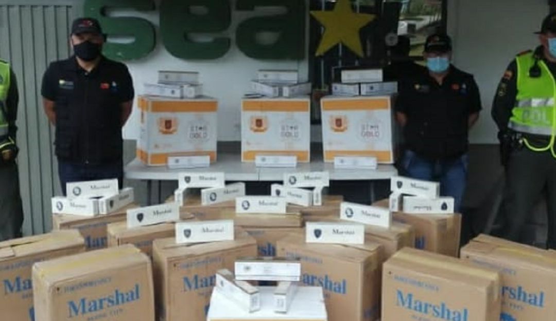 Incautación de cigarrillos ilegales Incautación de cigarrillos ilegales