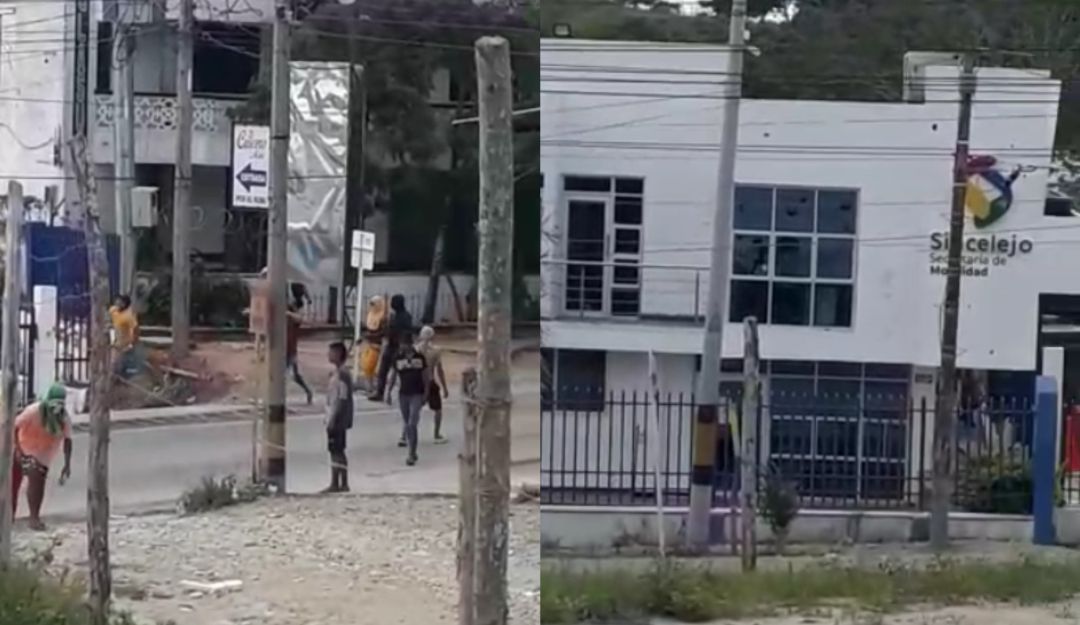 Vandalizan sede de la Secretaria de Tránsito de Sincelejo Vandalizan sede de la Secretaria de Tránsito de Sincelejo