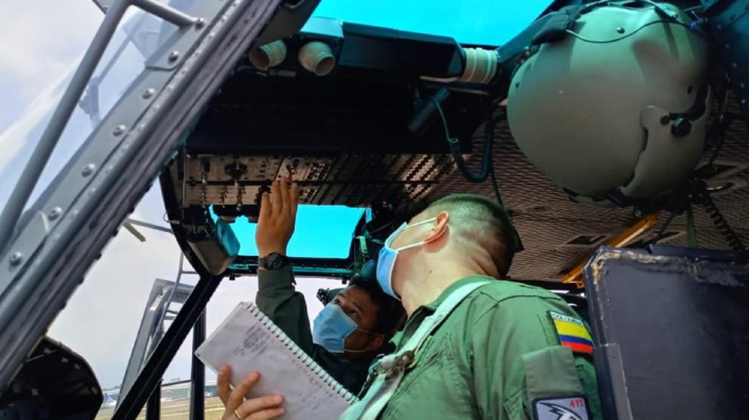 Pilotos colombianos brindan formación a la Fuerza Aérea de Guatemala