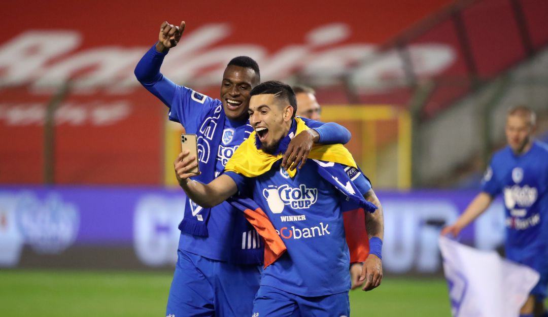 Jhon Lucumi y Daniel Muñoz, futbolistas colombianos del Genk de Bélgica Jhon Lucumi y Daniel Muñoz, futbolistas colombianos del Genk de Bélgica