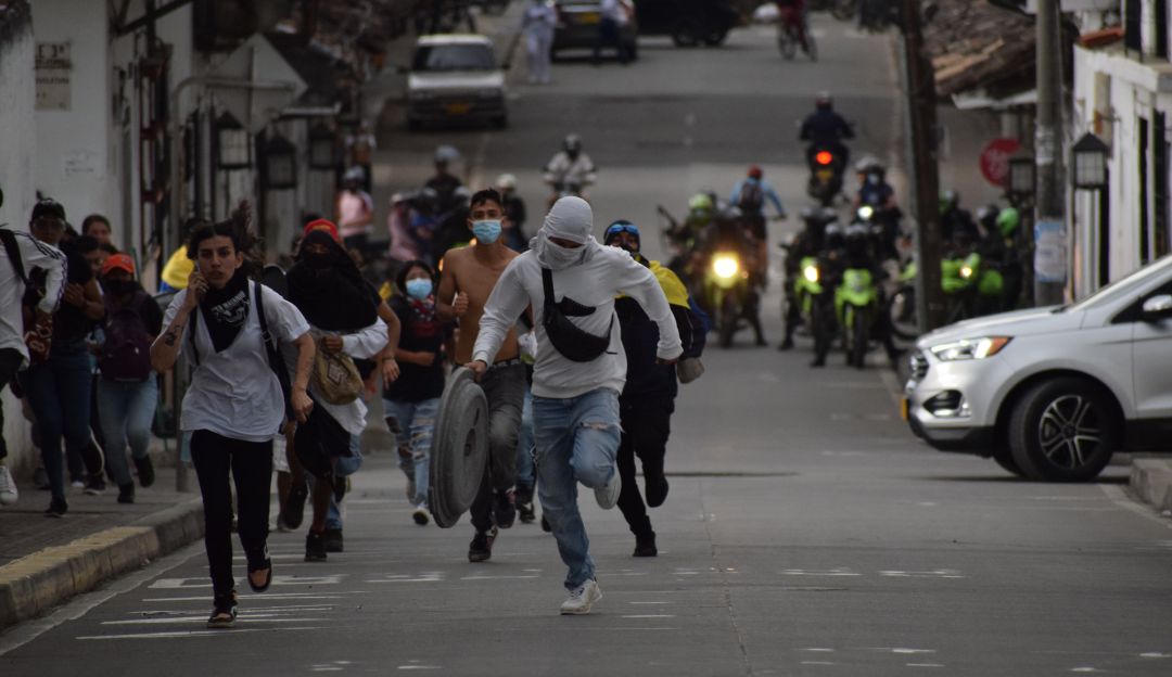 El pasado 12 de mayo de 2021. Las manifestaciones en Popayán terminaron en disturbios con la fuerza Pública El pasado 12 de mayo de 2021. Las manifestaciones en Popayán terminaron en disturbios con la fuerza Pública