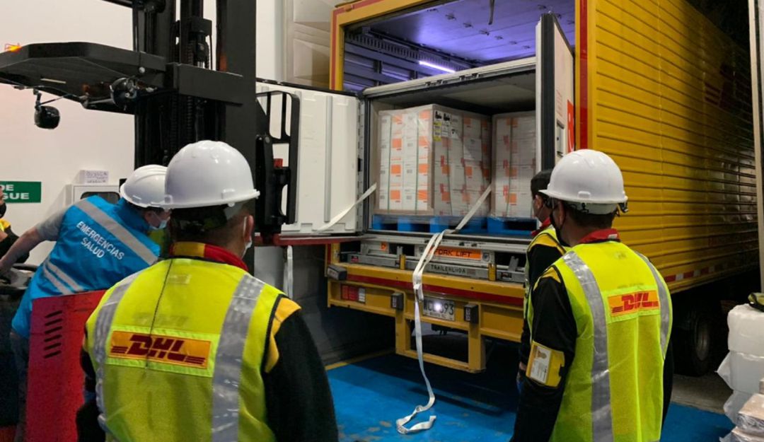 El lote de 500 mil dosis de Sinovac llegaron al país en la noche del domingo. El lote de 500 mil dosis de Sinovac llegaron al país en la noche del domingo.