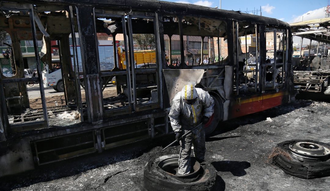Daños generados en el paro a Transmilenio ascienden de los 18 mil millones Daños generados en el paro a Transmilenio ascienden de los 18 mil millones