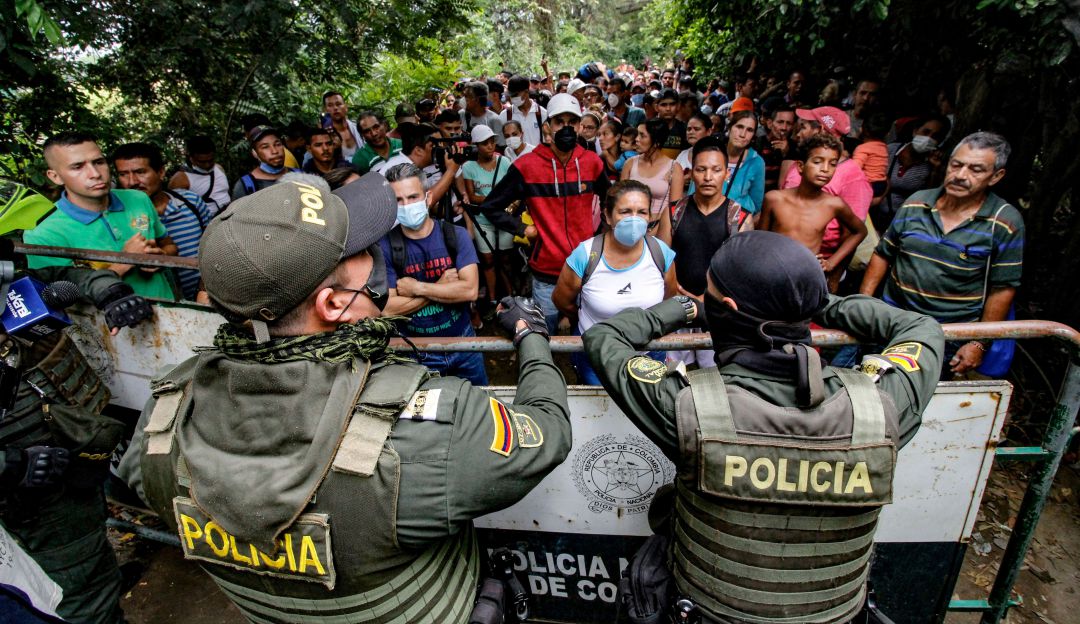 La frontera colombovenezolana permanece cerrada ante la pandemia y la crisis diplomática. La frontera colombovenezolana permanece cerrada ante la pandemia y la crisis diplomática.
