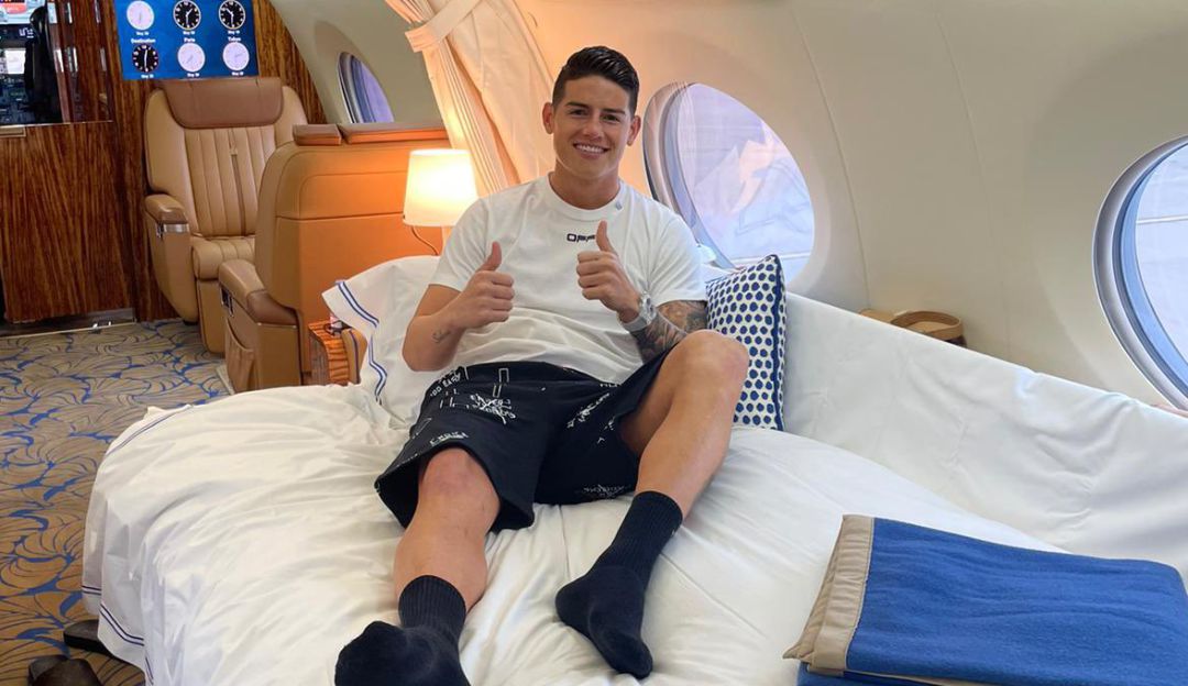 James Rodríguez en modo Selección: El volante viaja a Colombia James Rodríguez en modo Selección: El volante viaja a Colombia