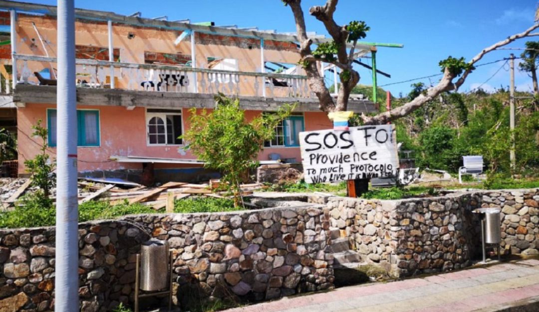 Vivienda afectada tras paso del huracán IOTA. Vivienda afectada tras paso del huracán IOTA.