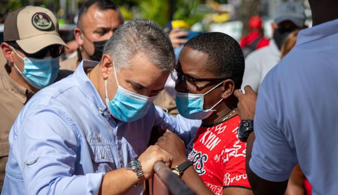 Iván Duque hizo un recorrido por calles de Buenaventura. Iván Duque hizo un recorrido por calles de Buenaventura.
