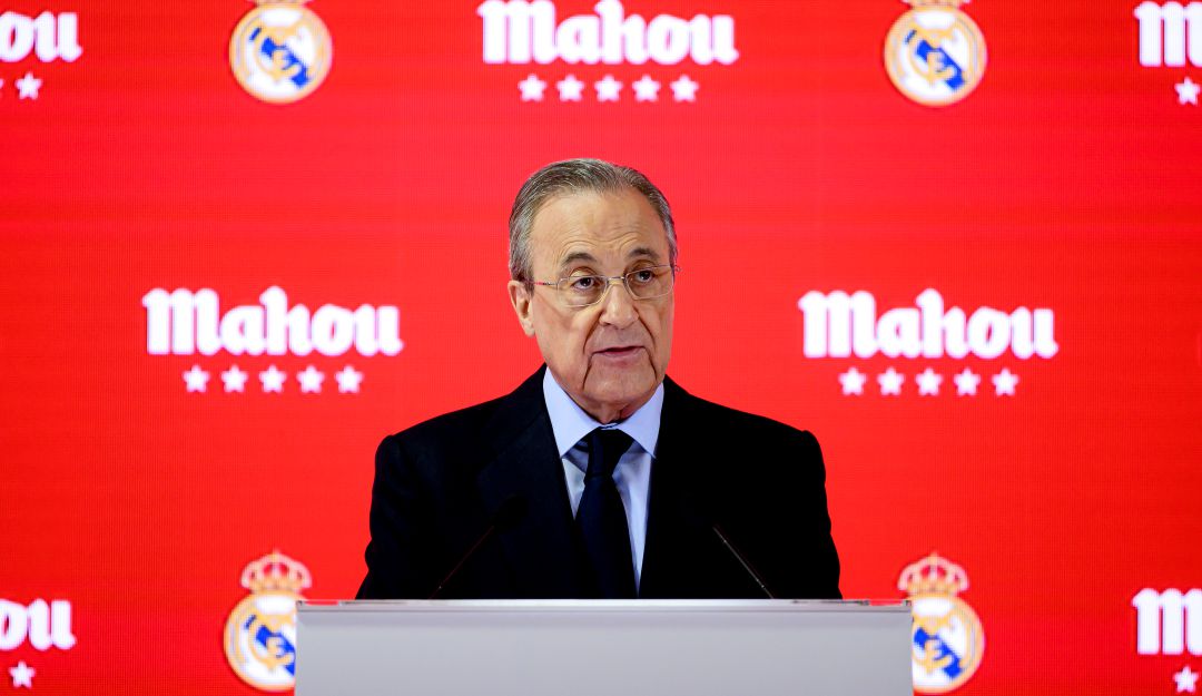 Florentino Pérez, presidente del Real Madrid y de la Superliga. Florentino Pérez, presidente del Real Madrid y de la Superliga.