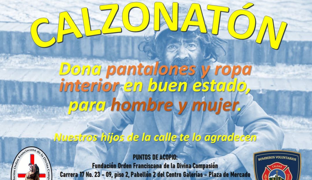 Con la Calzonatón buscan donaciones de pantalones y ropa interior Con la Calzonatón buscan donaciones de pantalones y ropa interior