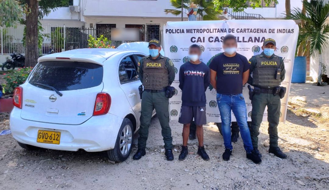 En un operativo en la zona oriental de Cartagena fueron detenidos los dos presuntos responsables del homicidio En un operativo en la zona oriental de Cartagena fueron detenidos los dos presuntos responsables del homicidio