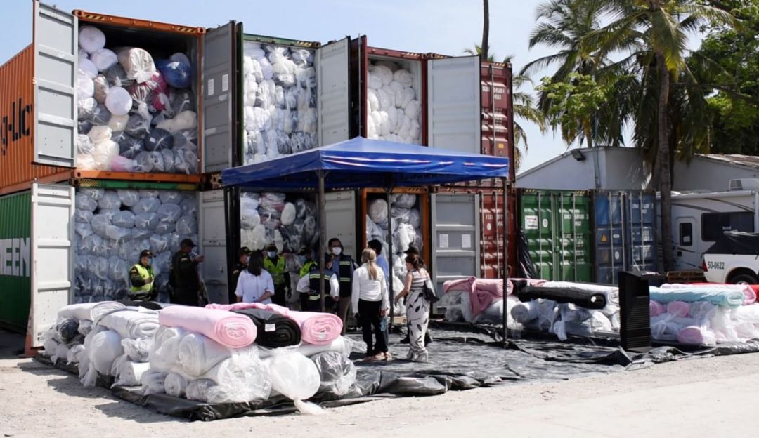 La mercancía ilegal procedente del continente asiático está avaluada en más de 1.700 millones de pesos La mercancía ilegal procedente del continente asiático está avaluada en más de 1.700 millones de pesos