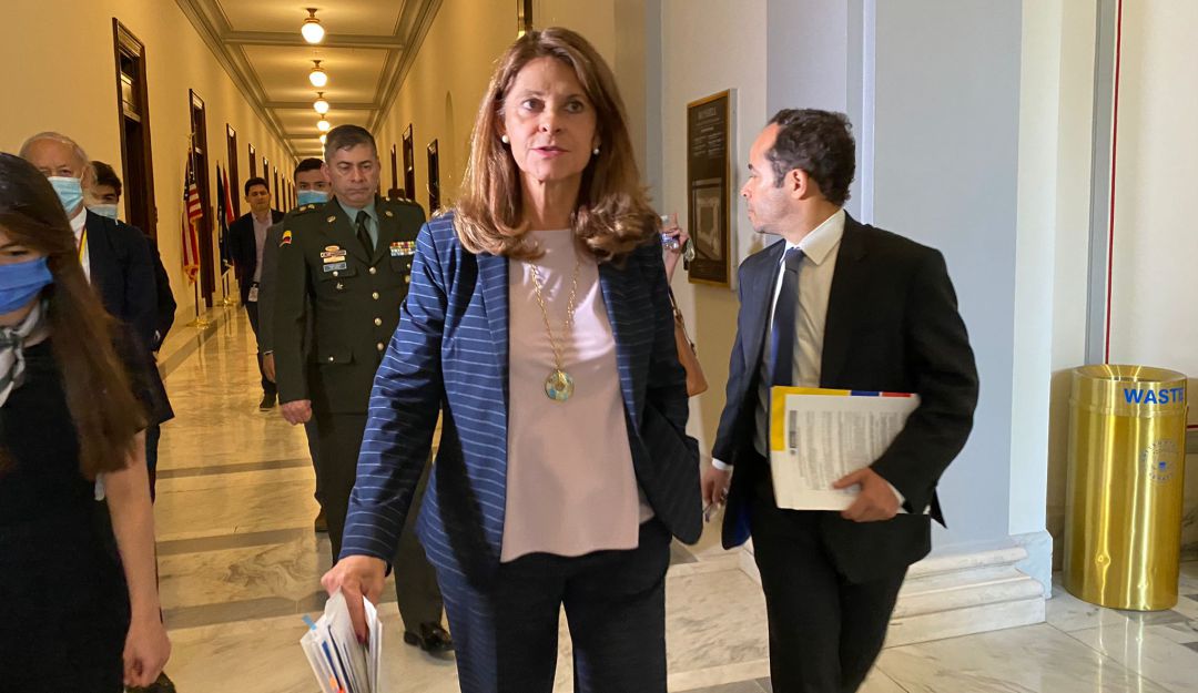 La vicepresidenta y canciller, Marta Lucía Ramírez, durante su visita al Capitolio de Washington D.C. La vicepresidenta y canciller, Marta Lucía Ramírez, durante su visita al Capitolio de Washington D.C.