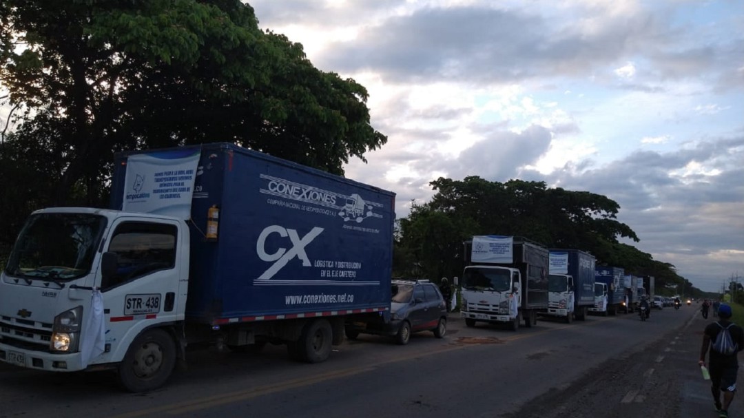 Con un corredor humanitario traen a Caldas insumos para el agua potable