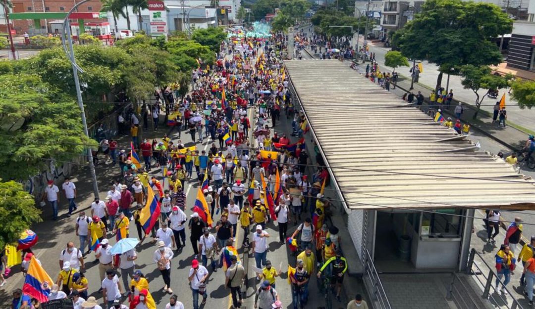 Protestas en Pereira. Protestas en Pereira.