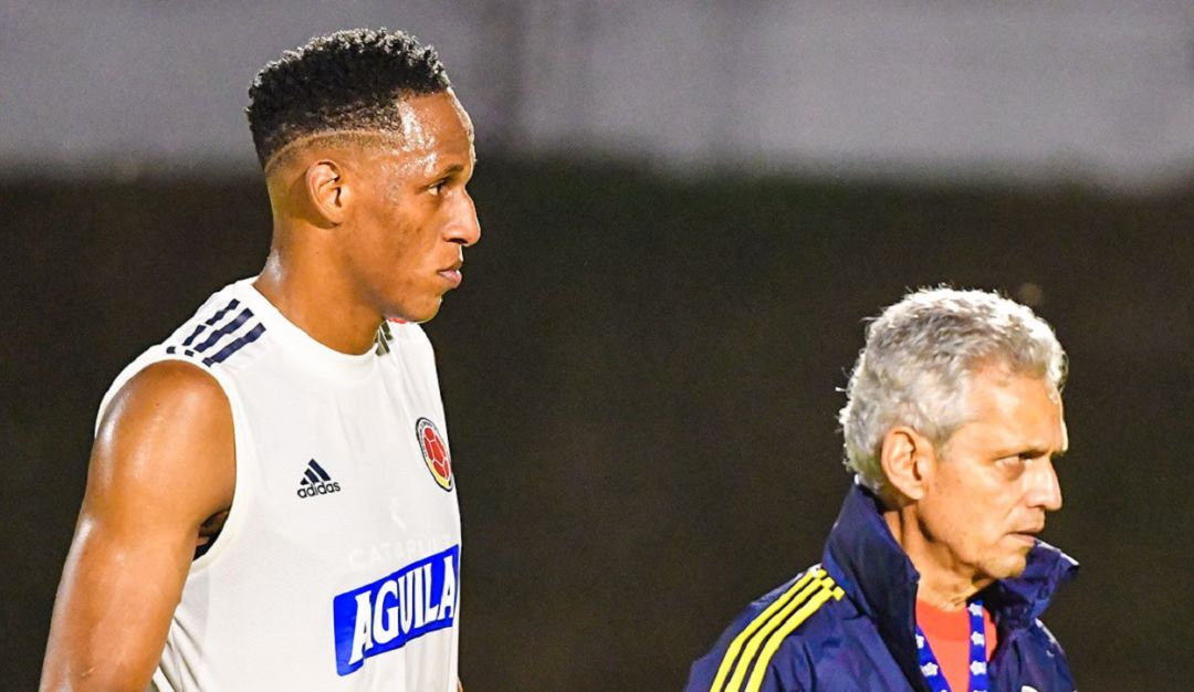 Yerry Mina trabaja junto a Reinaldo Rueda. Yerry Mina trabaja junto a Reinaldo Rueda.