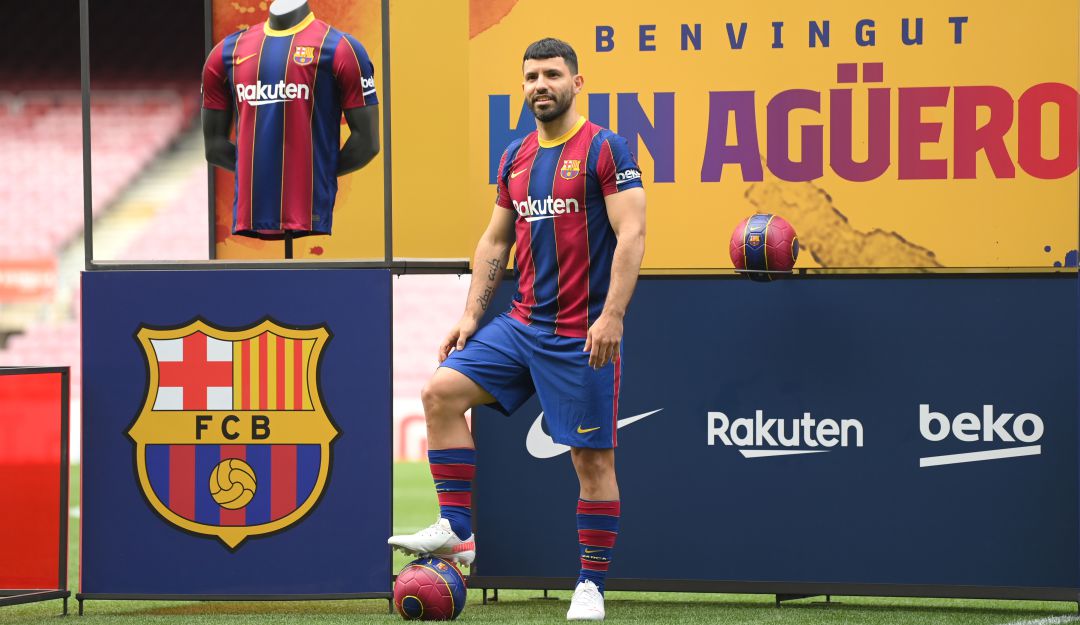 Sergio Agüero, presentado como nuevo futbolista del Barcelona Sergio Agüero, presentado como nuevo futbolista del Barcelona