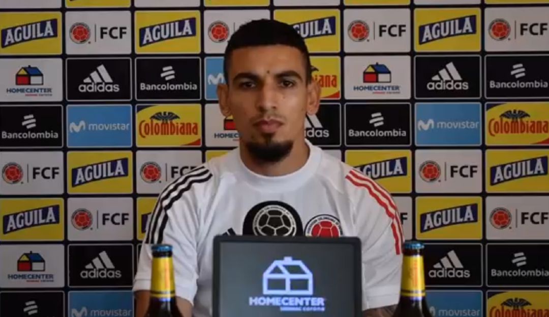Daniel Muñoz en rueda de prensa de la Selección Colombia Daniel Muñoz en rueda de prensa de la Selección Colombia