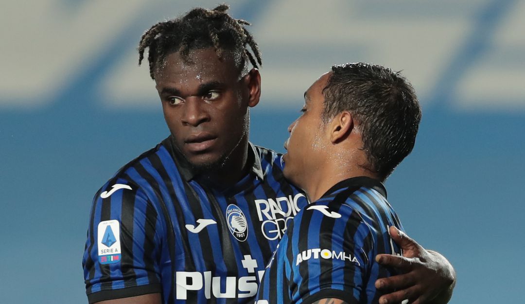 Duván Zapata y Luis Fernando Muriel, futbolistas del Atalanta de Italia Duván Zapata y Luis Fernando Muriel, futbolistas del Atalanta de Italia