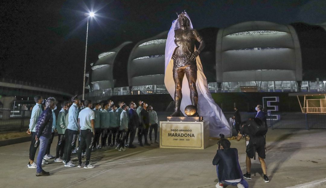 Jugadores de la Selección Argentina participan del homenaje a Diego Maradona en Santiago del Estero Jugadores de la Selección Argentina participan del homenaje a Diego Maradona en Santiago del Estero