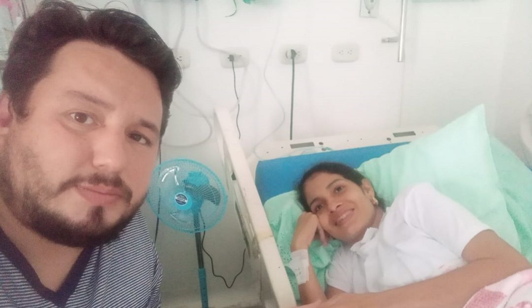 Jaider Ruiz y su esposa Carlota Barrios. Jaider Ruiz y su esposa Carlota Barrios.