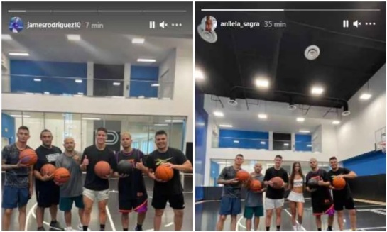 James Rodríguez y Anllela Sagra James Rodríguez y Anllela Sagra