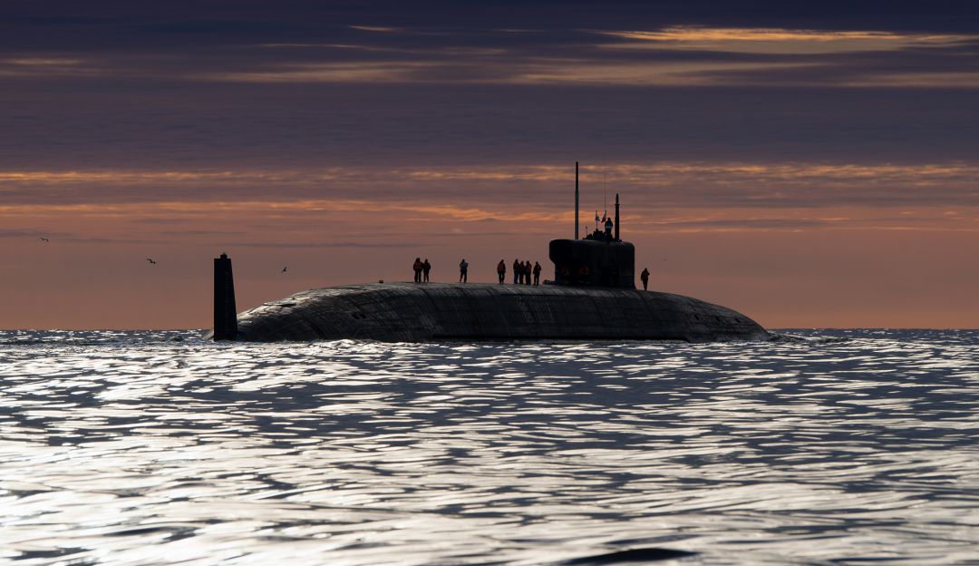 Prueba del submarino nuclear ruso Knyaz Oleg. Prueba del submarino nuclear ruso Knyaz Oleg.