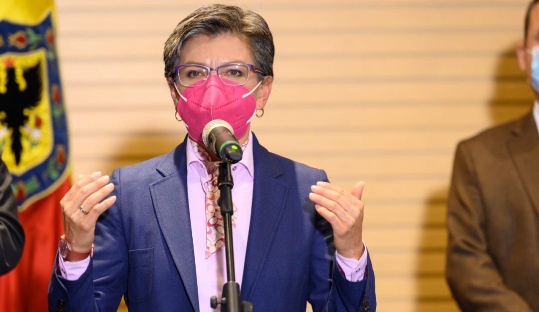 "Rogarles que mantengamos medidas de bioseguridad": alcaldesa Claudia López a manifestantes "Rogarles que mantengamos medidas de bioseguridad": alcaldesa Claudia López a manifestantes