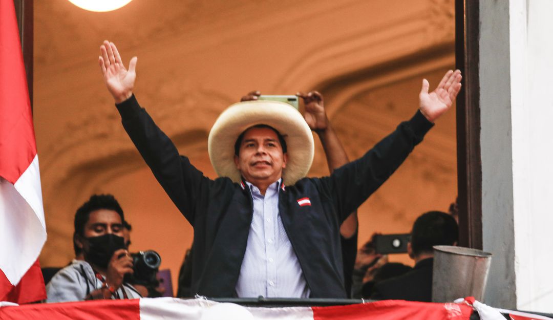 El candidato peruano Pedro Castillo El candidato peruano Pedro Castillo