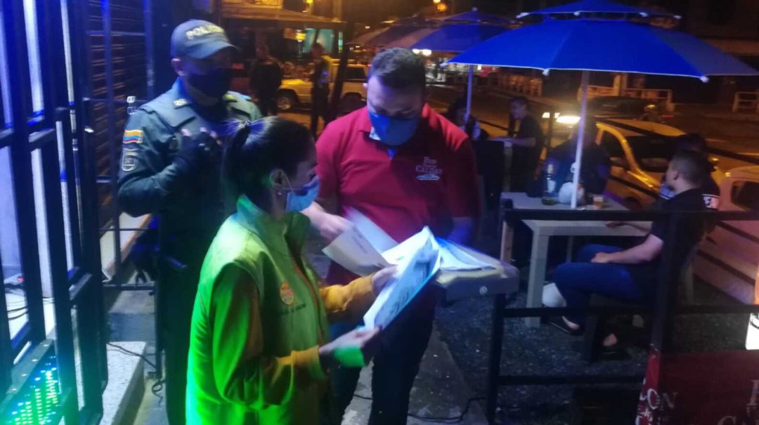 Tres locales fueron cerrados temporalmente en la Comuna del Café de Pereira