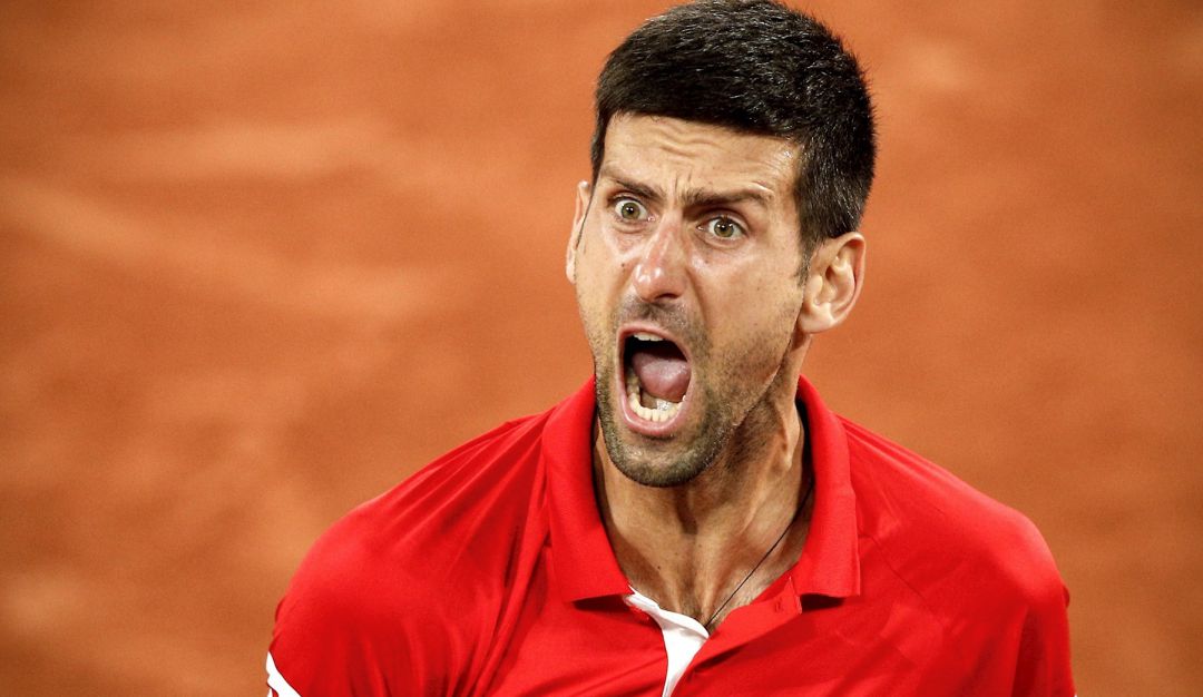 Djokovic festejó su triunfo sobre el joven intaliano con un fuerte grito. Djokovic festejó su triunfo sobre el joven intaliano con un fuerte grito.