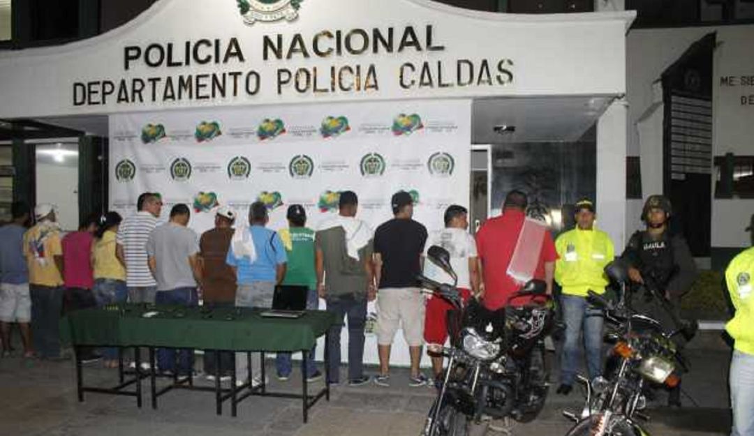 Foto: Tomada del perfil de Facebook de la Policía de Caldas. Foto: Tomada del perfil de Facebook de la Policía de Caldas.