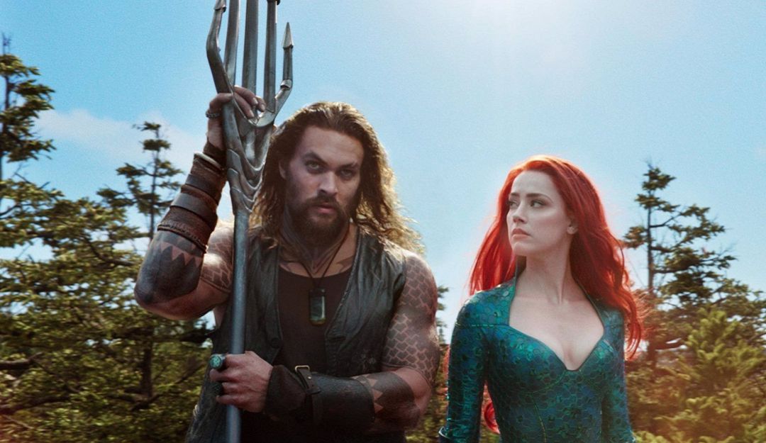 Jason Momoa y Amber Heard como Arthur Curry y Mera en 'Aquaman' Jason Momoa y Amber Heard como Arthur Curry y Mera en 'Aquaman'