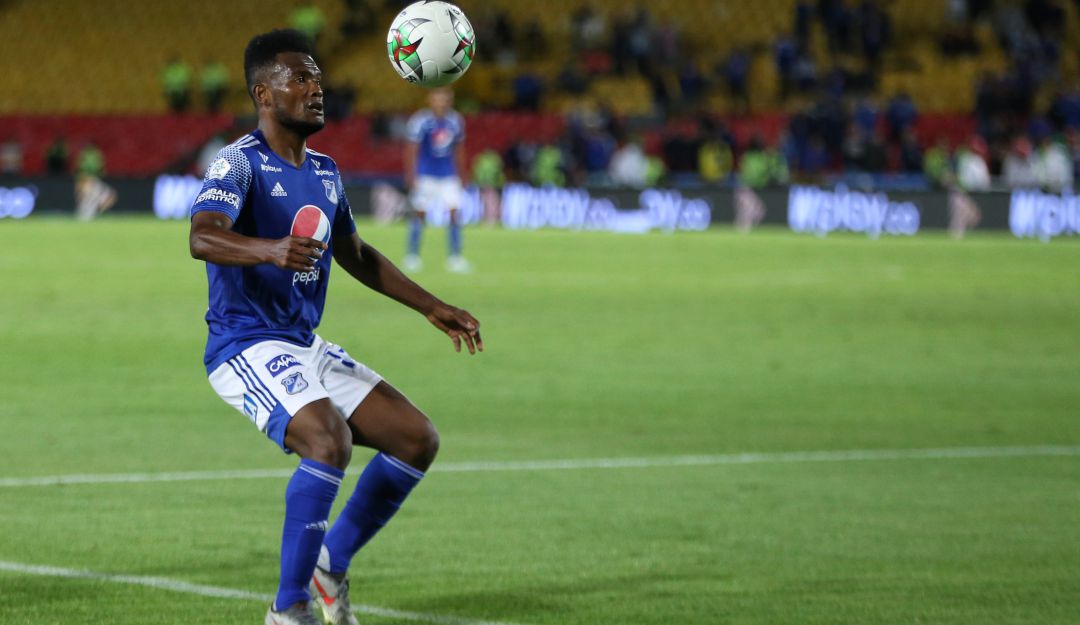 Elvis Perlaza, lateral derecho de Millonarios. Elvis Perlaza, lateral derecho de Millonarios.
