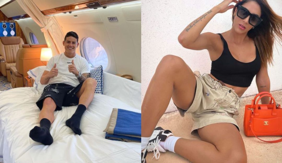 James Rodríguez y Daniela Ospina. James Rodríguez y Daniela Ospina.