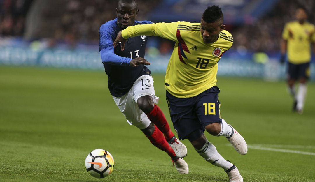 Frank Fabra en un amistoso con la Selección Colombia ante Francia. Frank Fabra en un amistoso con la Selección Colombia ante Francia.