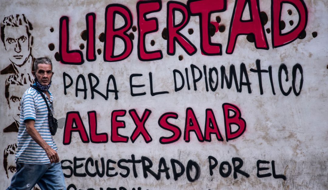 Mural a favor de Alex Saab en Venezuela Mural a favor de Alex Saab en Venezuela