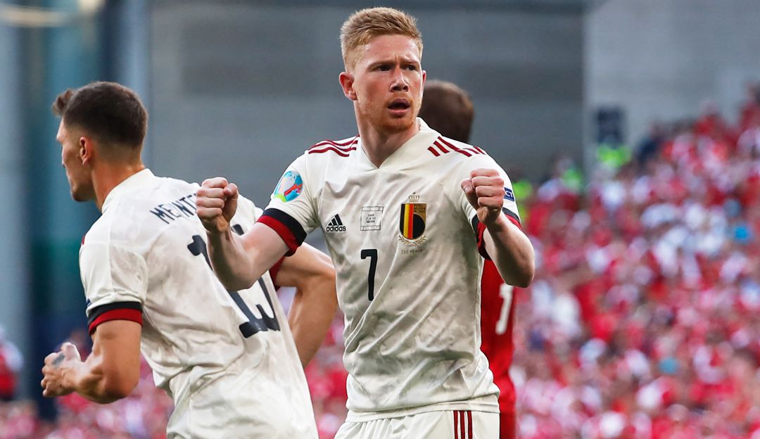 Kevin de Bruyne festeja el gol de la victoria. Kevin de Bruyne festeja el gol de la victoria.