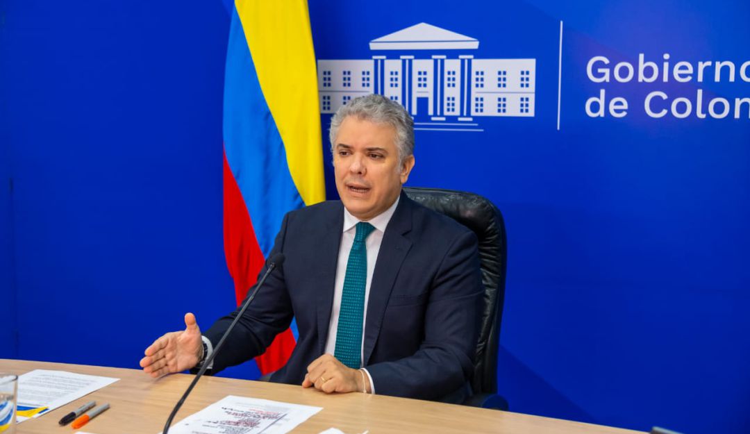 Presidente Iván Duque en la la Conferencia Internacional de Donantes. Presidente Iván Duque en la la Conferencia Internacional de Donantes.