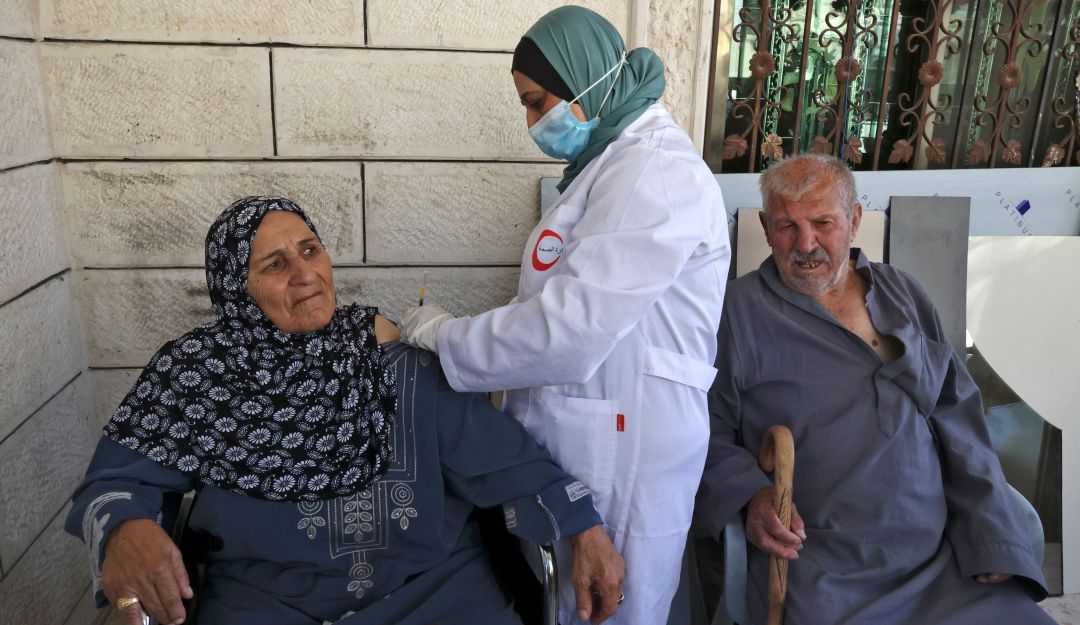 Vacunación en Palestina Vacunación en Palestina