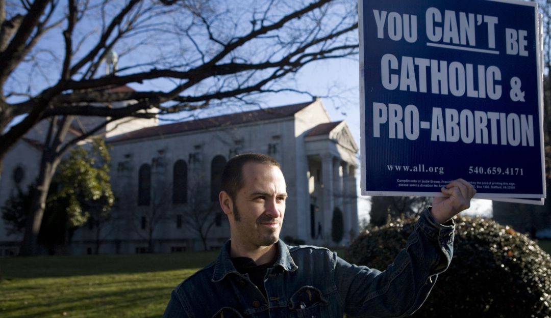 Protesta católica contra el aborto en Estados Unidos. Protesta católica contra el aborto en Estados Unidos.