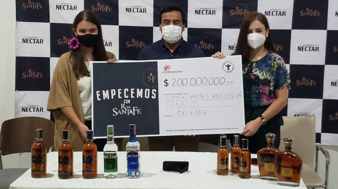 Ron Santafé y Aguardiente Néctar apoyarán a mil bares y de Antioquia