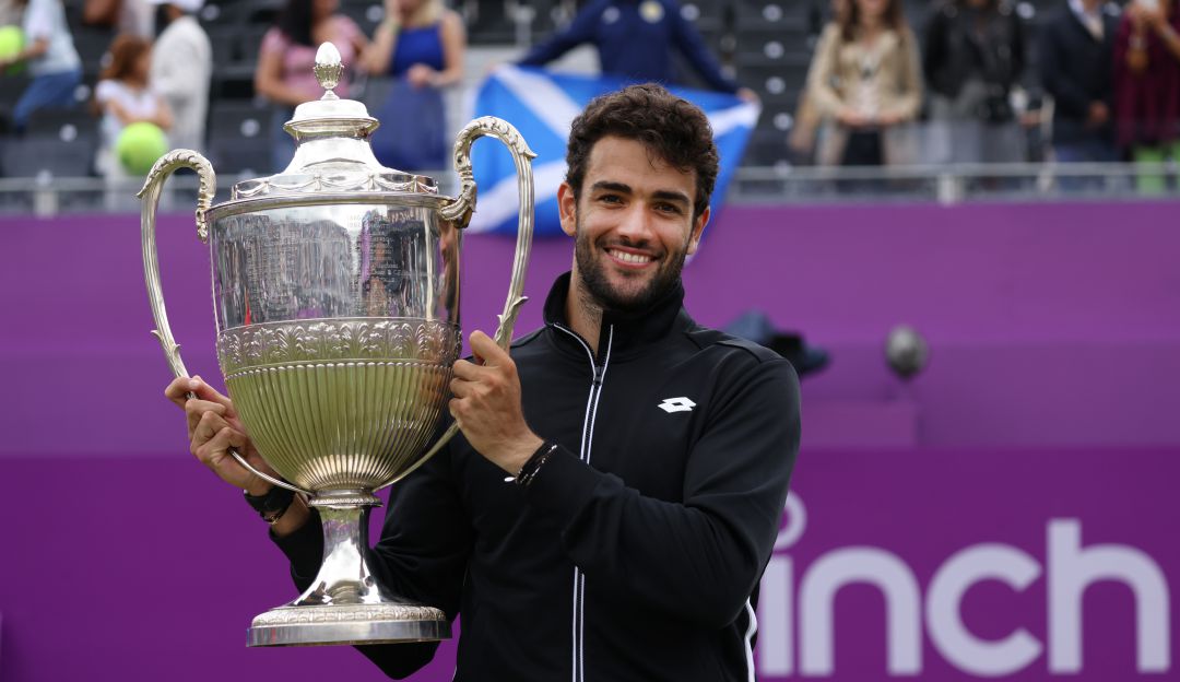 Matteo Berrettini gana el torneo sobre césped en Queen's Matteo Berrettini gana el torneo sobre césped en Queen's