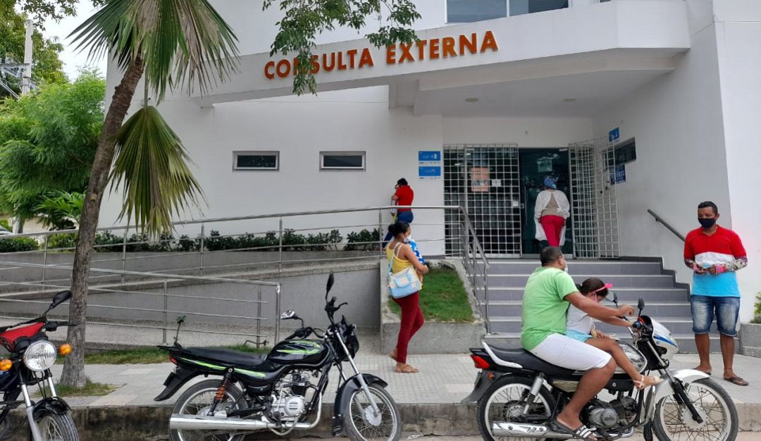 Fachada del hospital de Polonuevo. Fachada del hospital de Polonuevo.