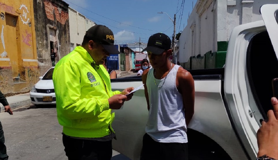 Captura alias "Bebé". Cortesía: Policía Captura alias "Bebé". Cortesía: Policía