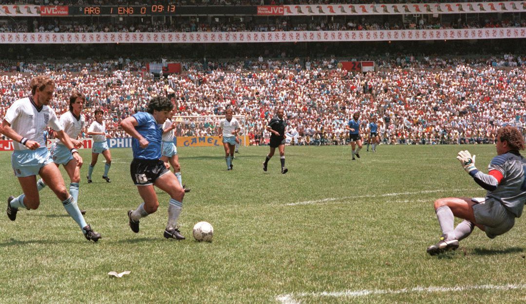 Gol de Diego Maradona a Ingalterra en los cuartos de final del Mundial de México 1986 Gol de Diego Maradona a Ingalterra en los cuartos de final del Mundial de México 1986