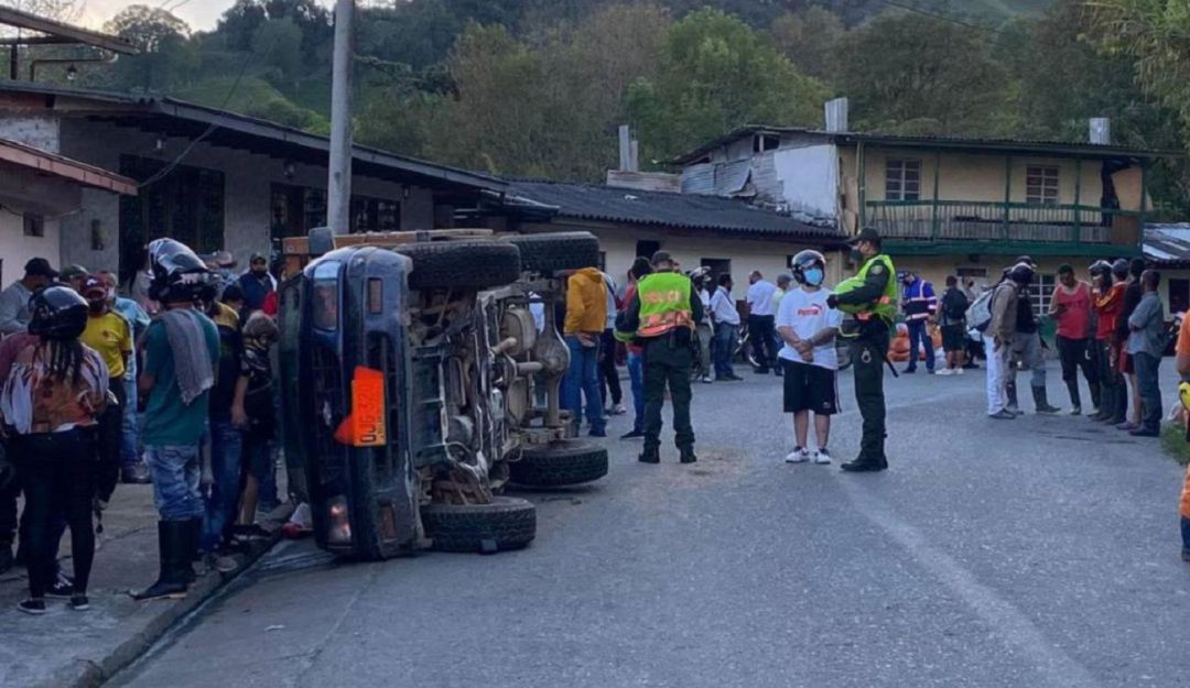 Accidente de tránsito en Aranzazu Accidente de tránsito en Aranzazu