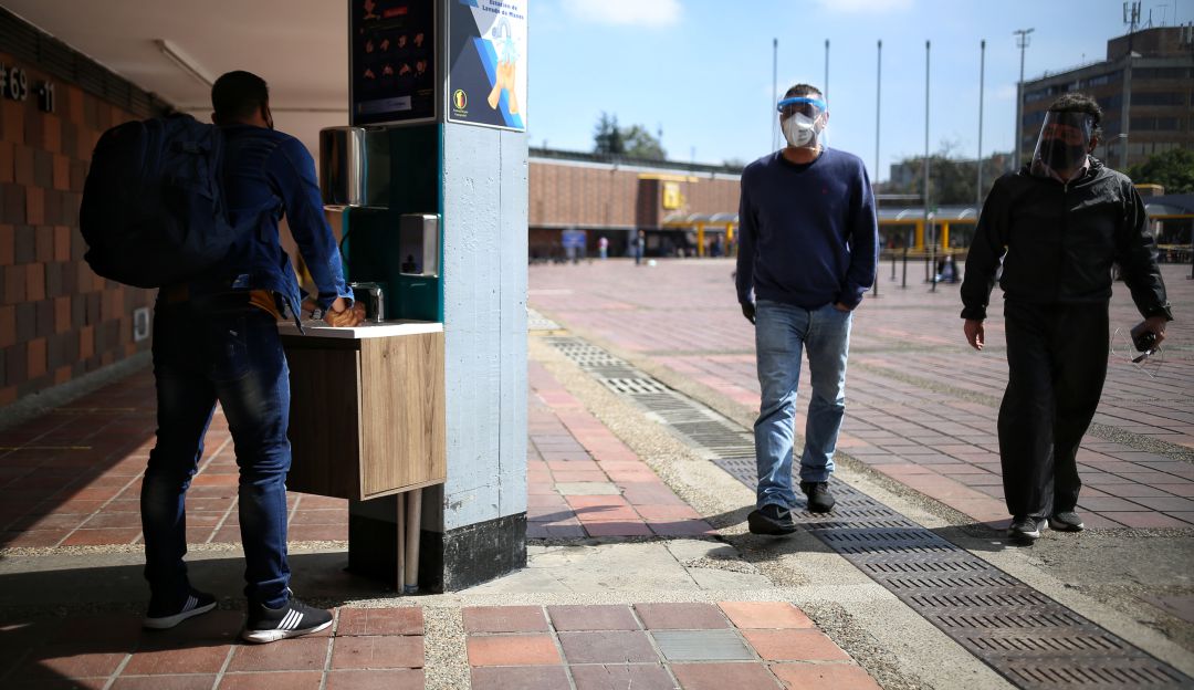 Fuertes protocolos de bioseguridad en el Terminal de transporte del salitre de Bogotá Fuertes protocolos de bioseguridad en el Terminal de transporte del salitre de Bogotá