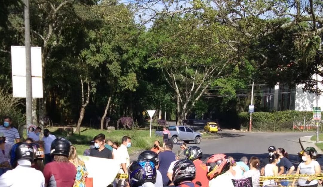 Protesta comunidad por invasiones en Ibagué Protesta comunidad por invasiones en Ibagué