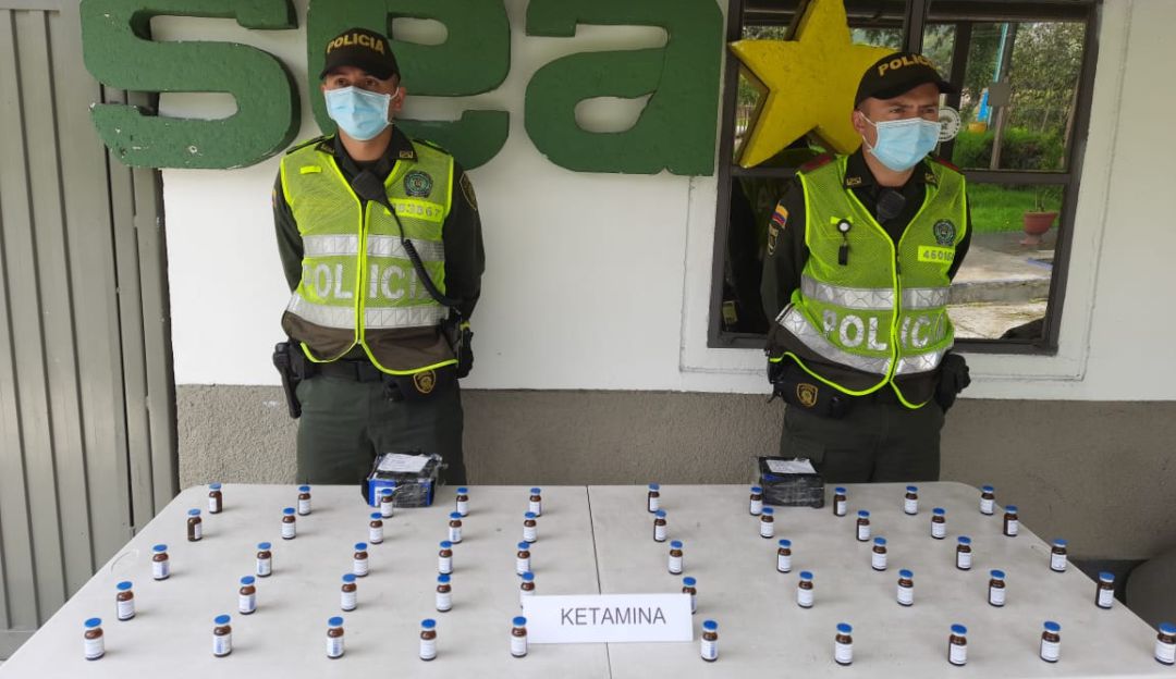 Ketamina incautada en el sector de Maltería Ketamina incautada en el sector de Maltería