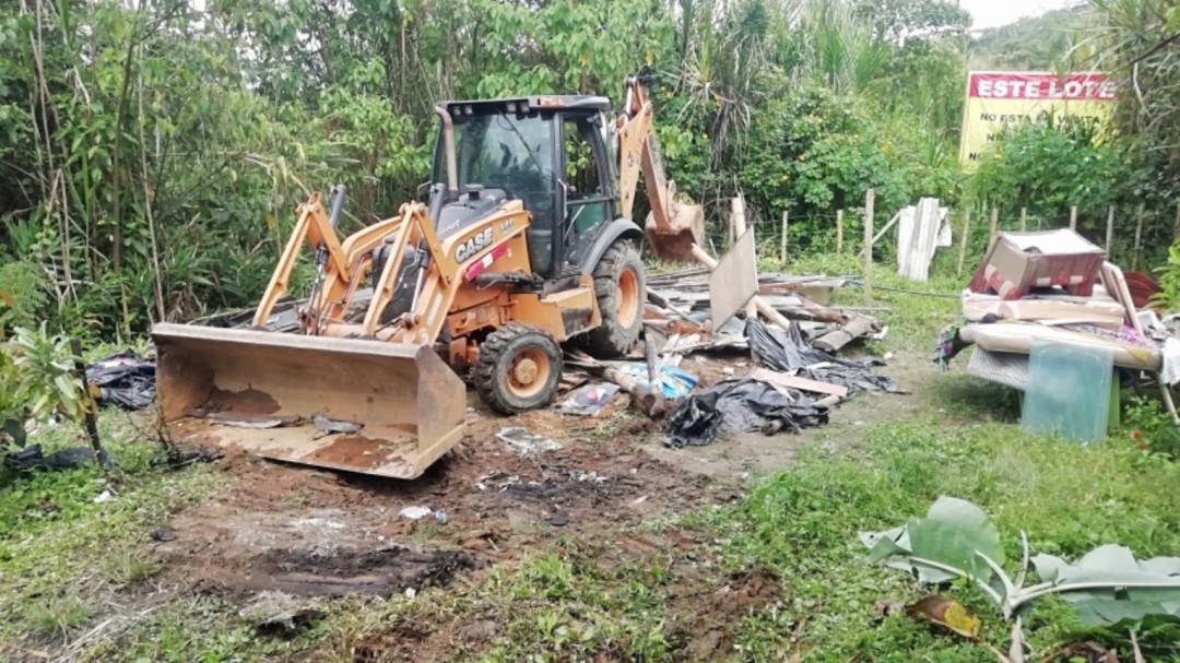 Un lote de 2.500 metros cuadrados fue recuperado en Dosquebradas